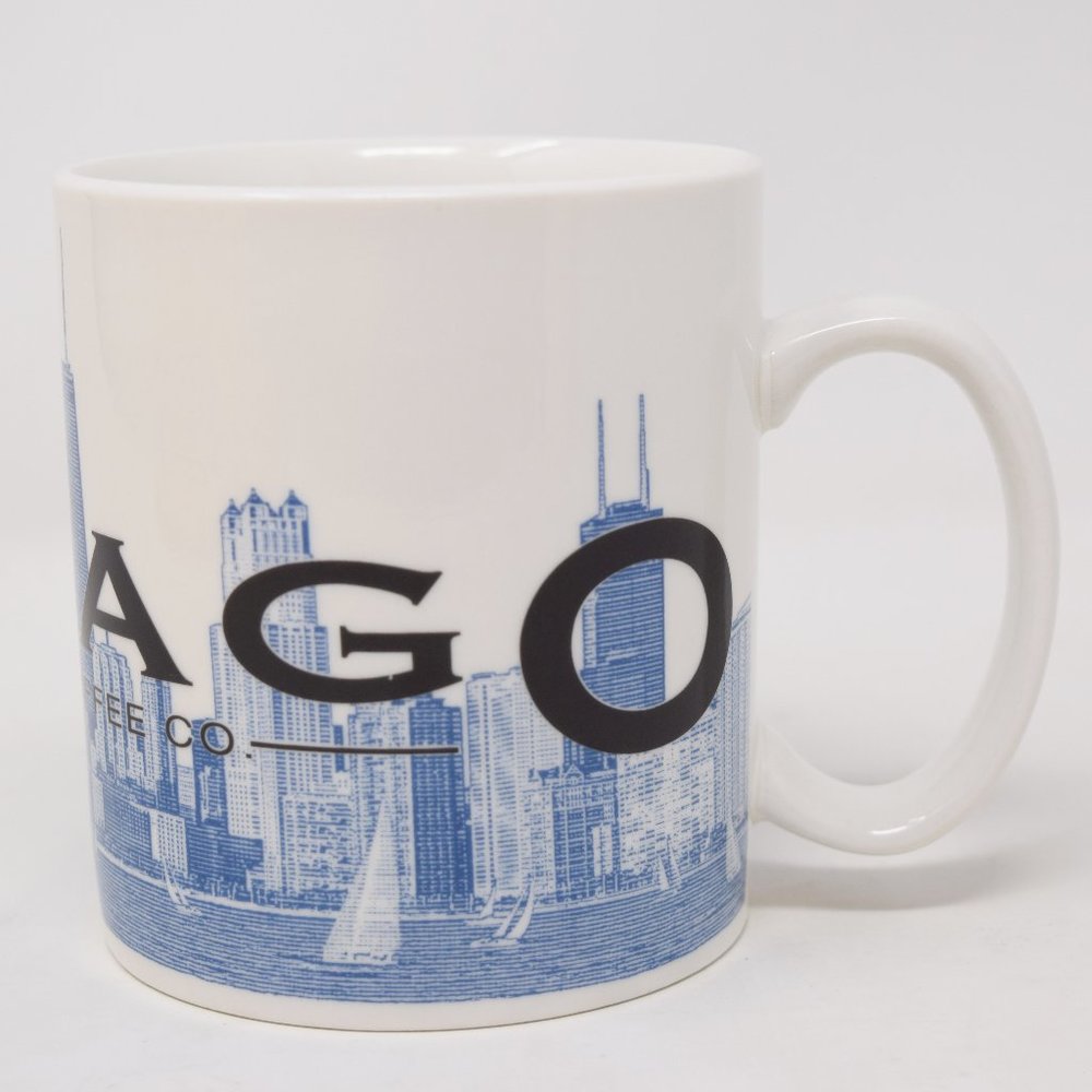 Starbucks Chicago Barista Skyline Series Mug 2002 16 oz Coffee Tea Cocoa - Picture 2 of 11